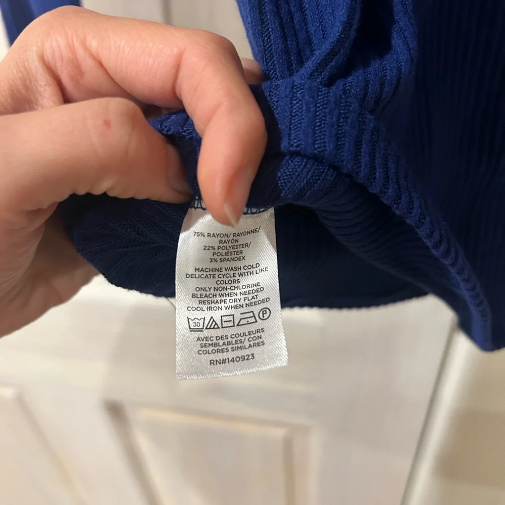 LOFT Ribbed Off Shoulder Sweater - Picture 3 of 3